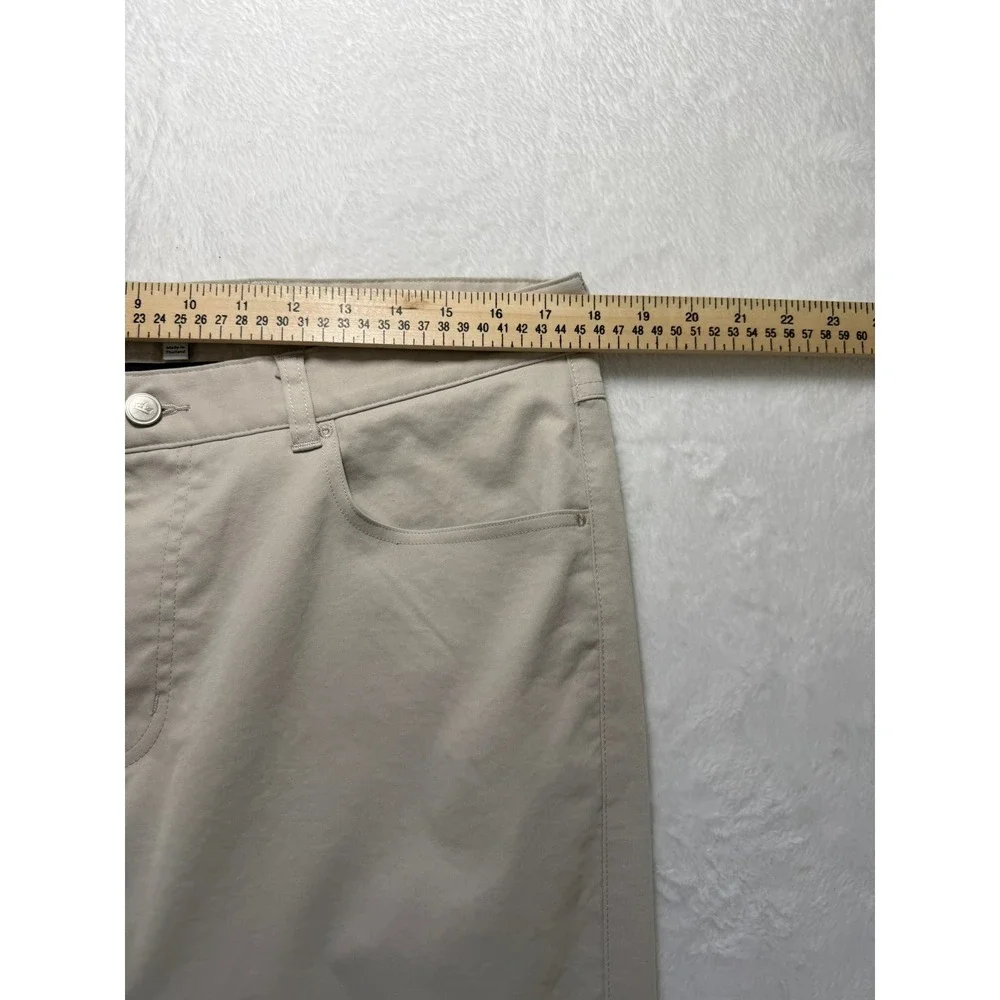 Peter Millar EB66 Performance Five-Pocket Pants Mens 35/30 Sand Beige MS24EB66FB